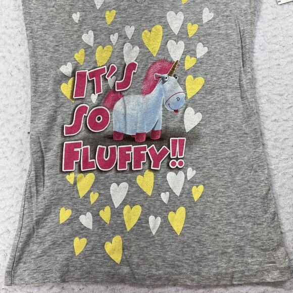 Universal Studios Women's Small Despicable Me Unicorn V Neck Graphic T Shirt NWT - Picture 6 of 12